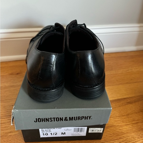 Johnston & Murphy Black Derby Shoe main image 4